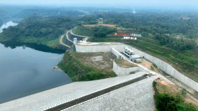 Bendungan Lewi Keris. (Foto: PT ADHI KARYA)