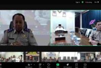 Pengarahan secara daring oleh Menteri ATR/BPN, Nusron Wahid.