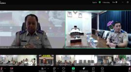 Pengarahan secara daring oleh Menteri ATR/BPN, Nusron Wahid.