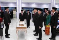 Menteri Nusron Wahid lantik pejabat fungsional.