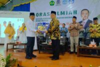 Wakil Menteri Dikdasmen, Dr. Fajar Riza Ul Haq, M.Si saat berkunjung ke Ponpes Darussalam Ciamis.