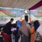 Warga Ciamis antusias belanja di gerakan pangan murah (GPM) yang diadakan oleh Dinas Pertanian dan Ketahanan Pangan.
