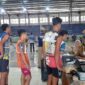 Seleksi atlet bola voli di GGT Ciamis.