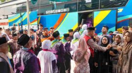 Pemberangkatan jemaah haji asal Ciamis.