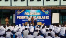 Pelepasan siswa-siswi SMPN 4 Ciamis.