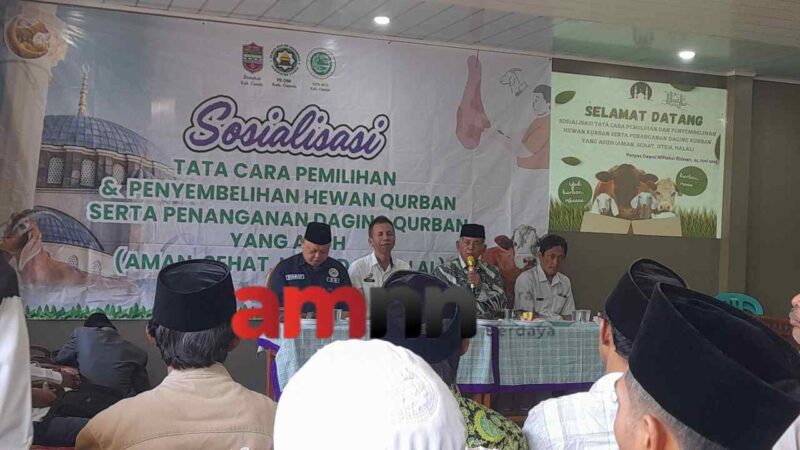 Sosialisasi penyembelihan hewan kurban.