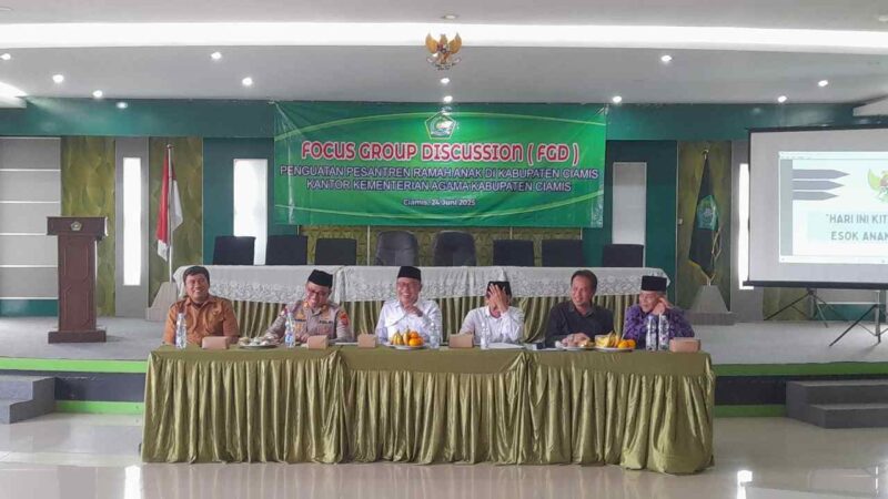FGD Kemenag Ciamis sebagai respons atas kasus asusila dilingkungan pesantren.