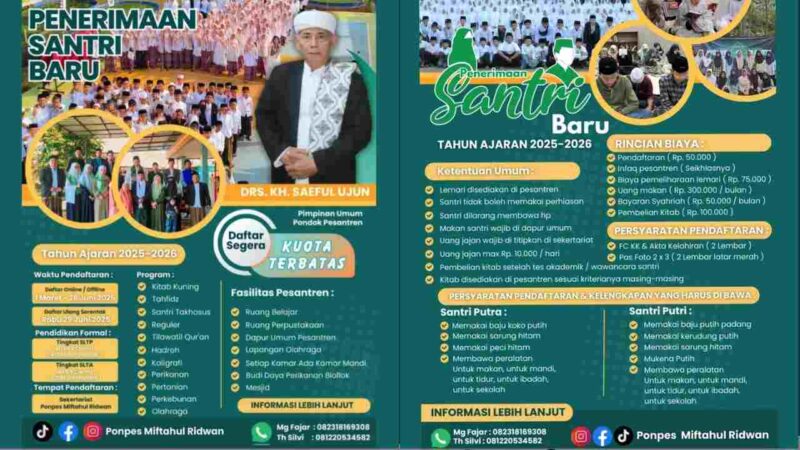 Ponpes Miftahul Ridwan.