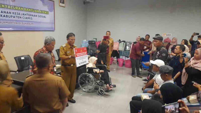 Pemberian bantuan untuk disabilitas.
