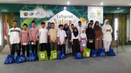 Lebaran yatim & difabel di Kemenag Ciamis.