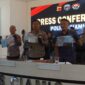 Konferensi Pers di Mapolres Ciamis.