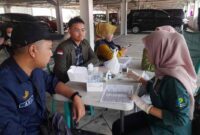 Program CKG di Halaman Parkir Food Court Alun-alun Ciamis.
