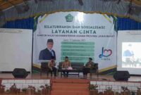 Silaturahim dan Sosialisasi Layanan Cinta.