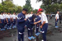 Pelepasan kontingen Popda) XIV dan Peparpeda IV Jawa Barat 2025.