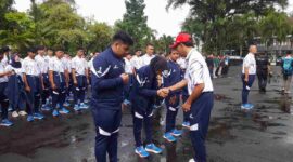 Pelepasan kontingen Popda) XIV dan Peparpeda IV Jawa Barat 2025.